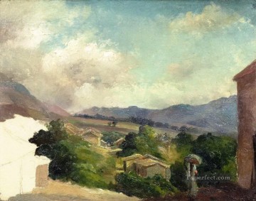 セントトーマスアンティル諸島の山の風景 未完成 カミーユ・ピサロ Oil Paintings